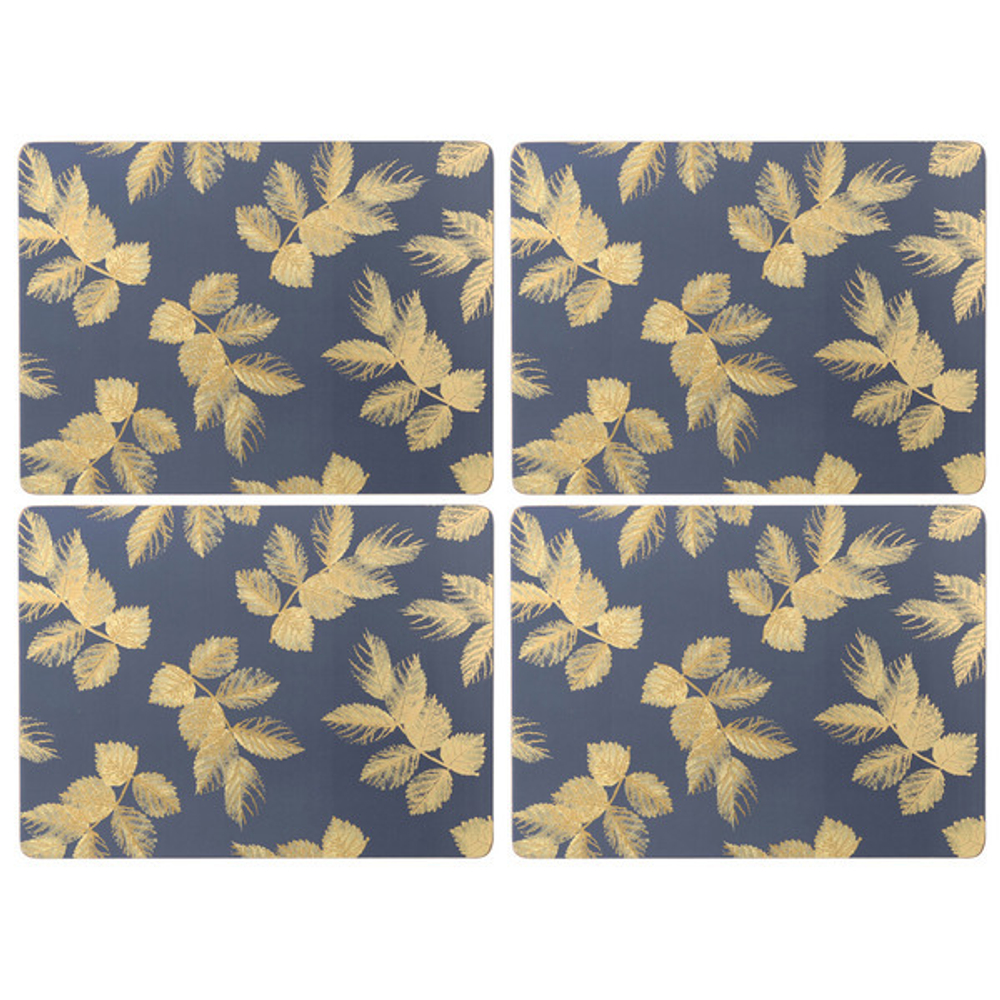 Набор подставок под горячее 4шт 40х29 Pimpernel Сара Миллер Челси темно-синий