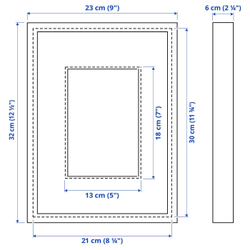 IKEA SANNAHED  (ИКЕА САННАХЕД)  -  Рамка, черная, 21x30 см