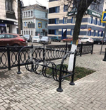 Велопарковка «Чугунная на 4 места»
