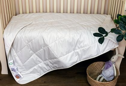 Одеяло детское всесезонное 100х135 German Grass Bioline Baby Organic Linen Grass Бежевый