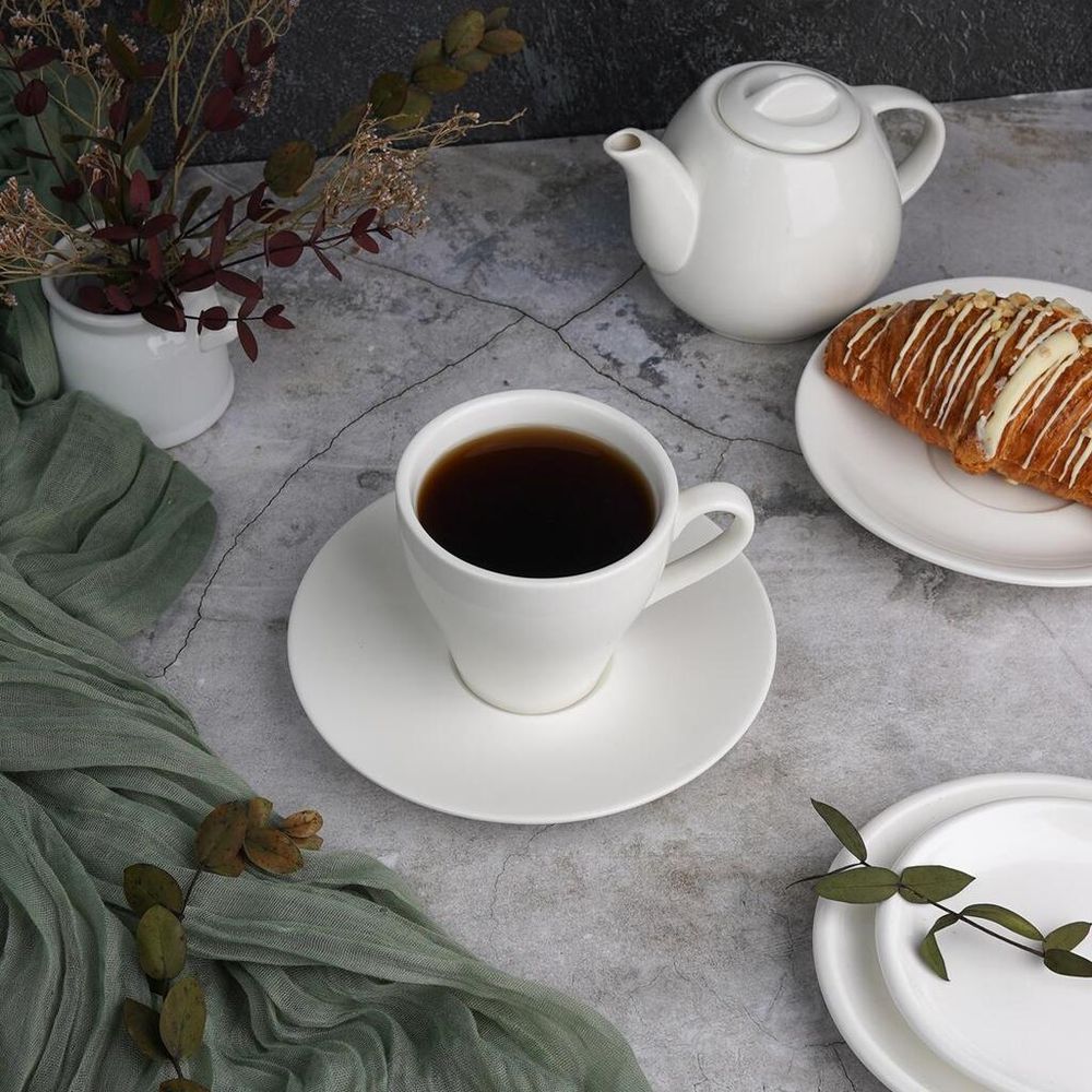 Чайная пара 275 мл белая d 9 см h9 см фарфор P.L. Proff Cuisine [4]