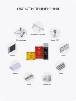 Грунт-эмаль 3 в 1, краска по металлу, по ржавчине, быстросохнущая, матовое покрытие, 0,4 кг, серая