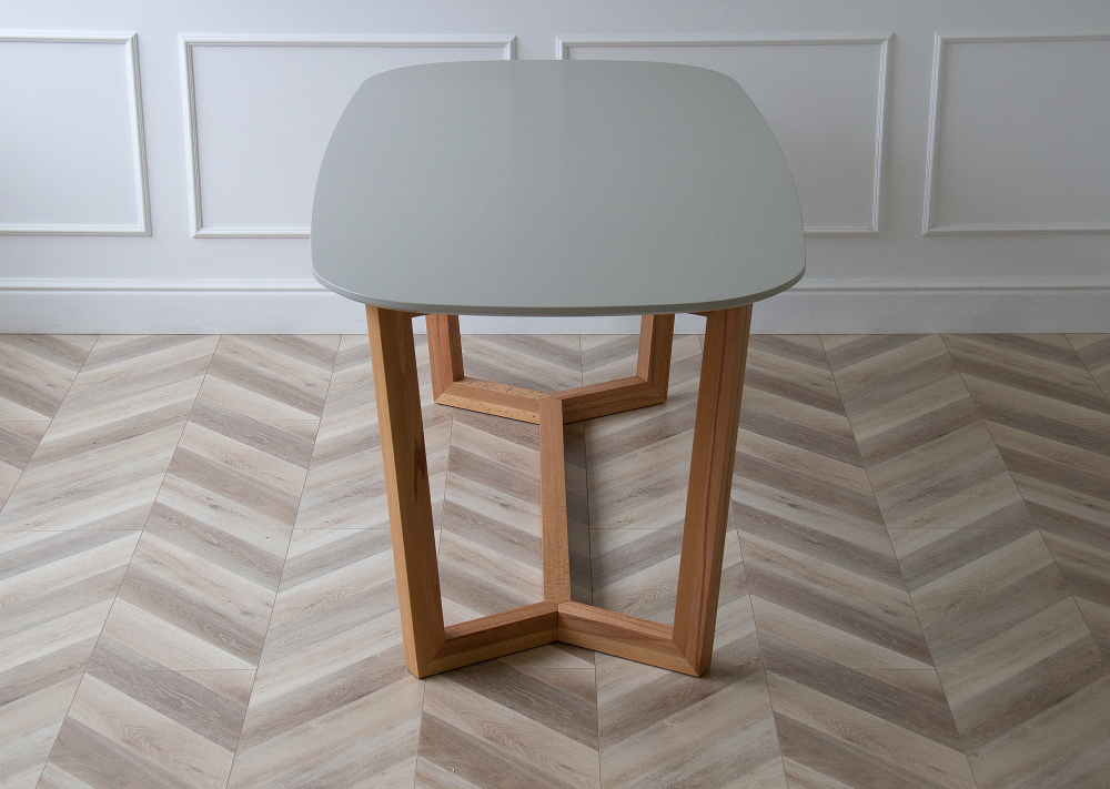 Стол обеденный Cross 2 180*90 см (светло-серый, бук)