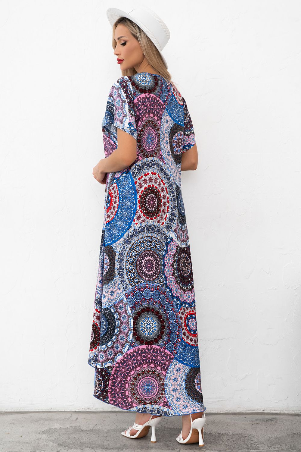 Платье Магия лета (голубой/розовый) Р11-867/18 Nikol (Акция)