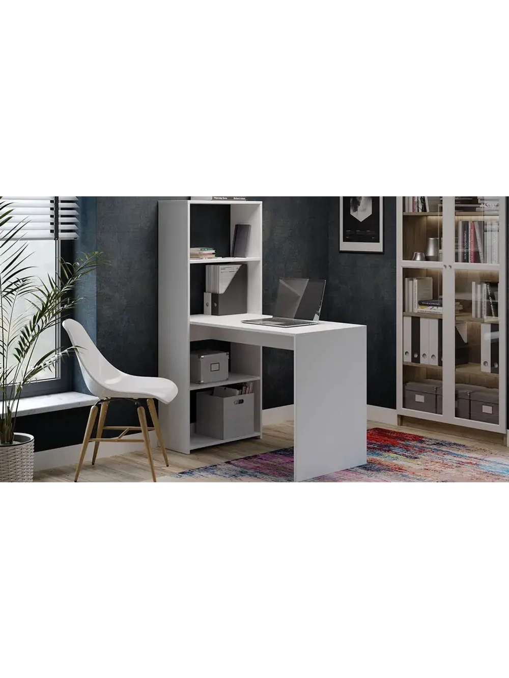 Стол письменный Белый Ясень 110х58,4х143,5 см