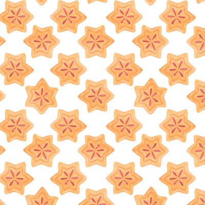 Печенье в виде звезды с вареньем