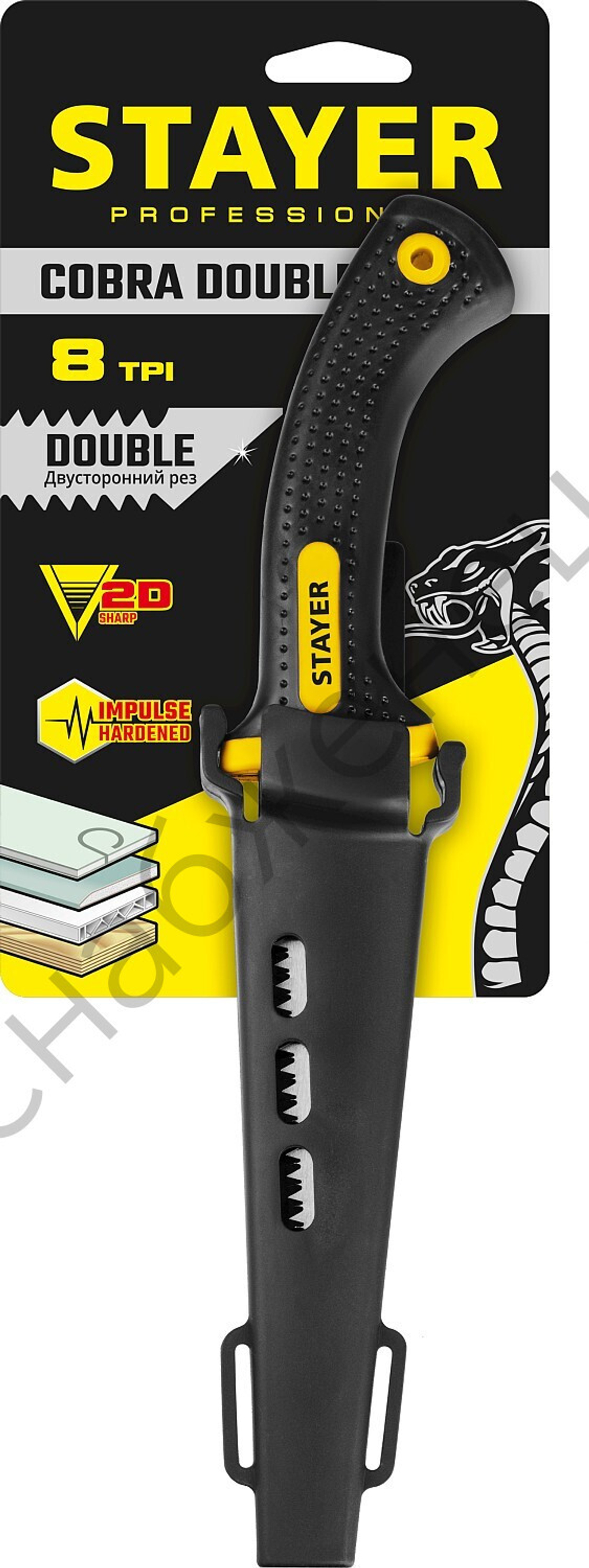 STAYER 150 мм, Выкружная мини-ножовка по гипсокартону (2-15170)