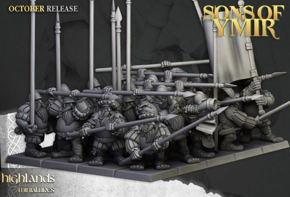 Dwarfs spears Regiment
