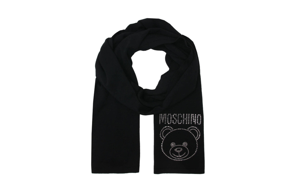 Хлопчатобумажная шаль Moschino - черный(30741 M2965)