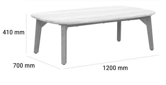 Комплект уличной мебели Mali из массива эвкалипта, диван, 2 кресла, столик