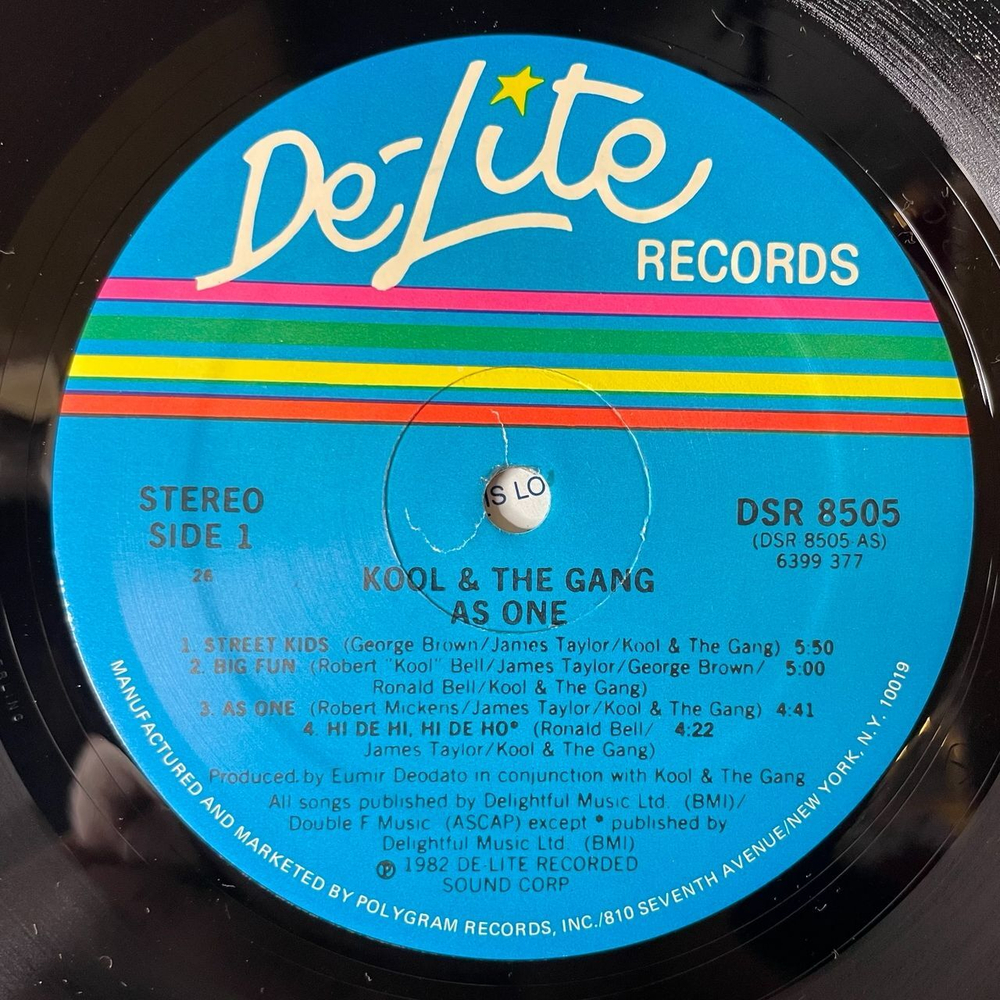 Винтажная виниловая пластинка LP Kool and The Gang As One (USA 1982)