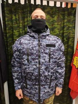 [М] Бушлат зимний утеп. "(ФСИН) Росгвардия" (синяя точка)