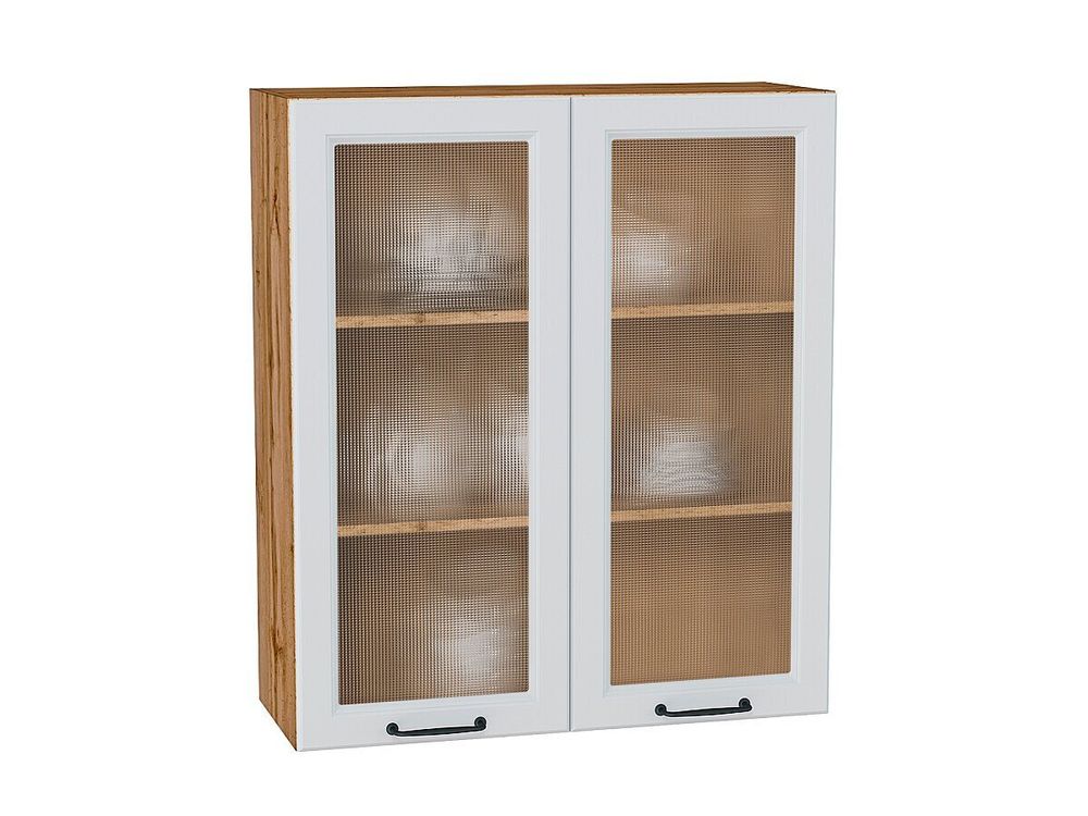 Шкаф верхний с 2-мя остекленными дверцами Ницца