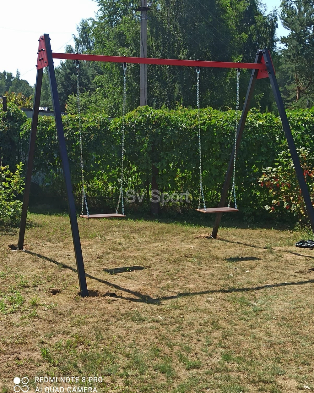 Монтаж уличных качелей Sv Sport