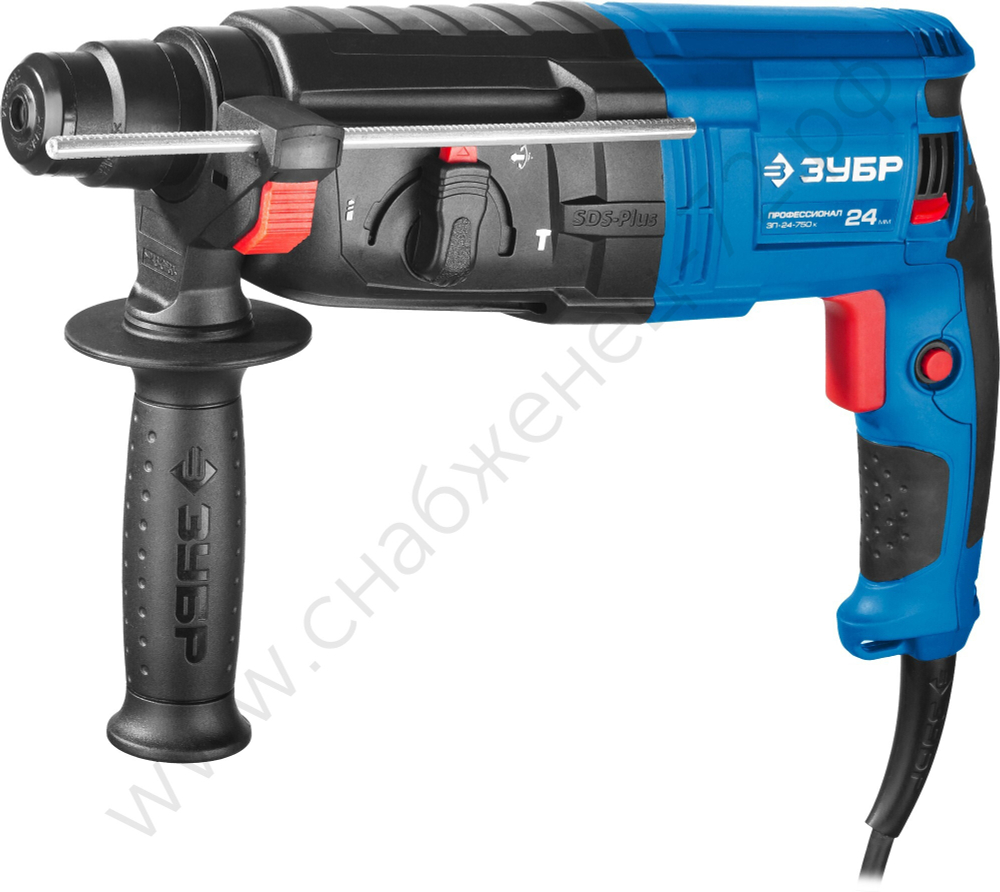 ЗУБР 24 мм, 750 Вт, перфоратор SDS Plus, Профессионал (ЗП-24-750 К)