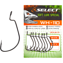 Крючки Select офсетные WH-110 #1/0 (5шт в упаковке)