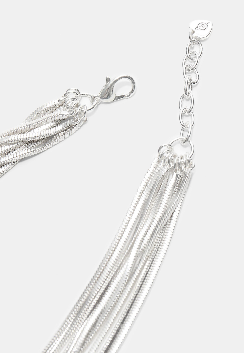 STRADIVARIUS Ожерелье из цепочек, серый