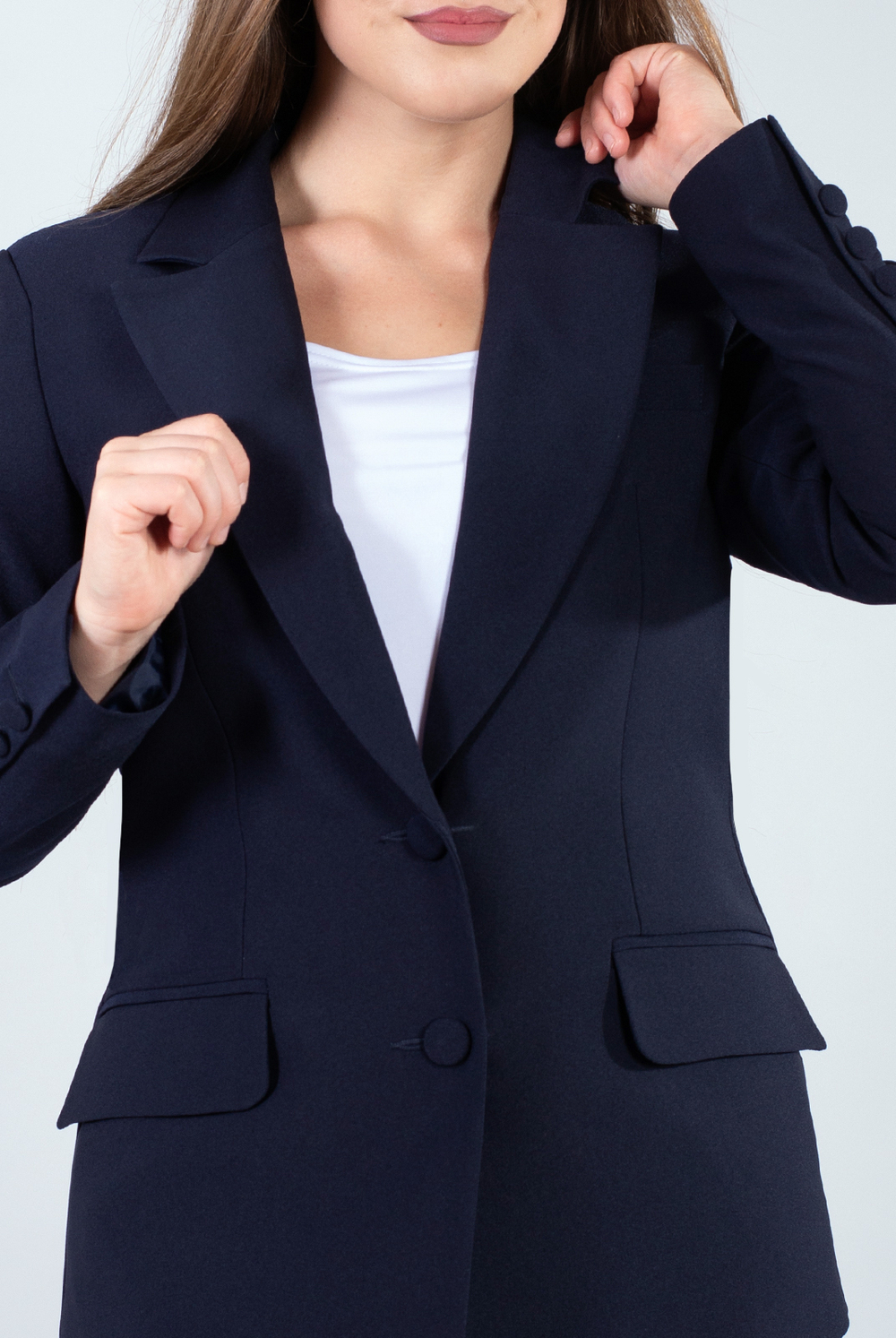 Жакет женский 3561зп, Тёмно тёмно син #70ТТСи043561зп