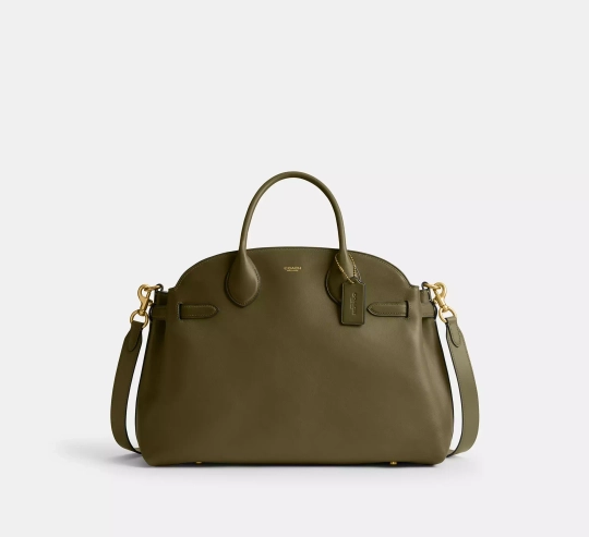 COACH СУМКА SOFT EMPIRE 40, ОЛИВКОВЫЙ