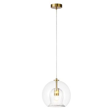 Подвесной светильник E27 Luisa SP1 Brass/Transparent латунь Crystal Lux