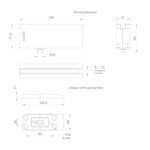 Петля-доводчик для стеклянной двери Range.GL.H10 SS нерж. сталь