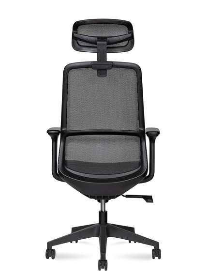 Кресло офисное Норден / Некст блэк / Next black / черная сетка/черная ткань