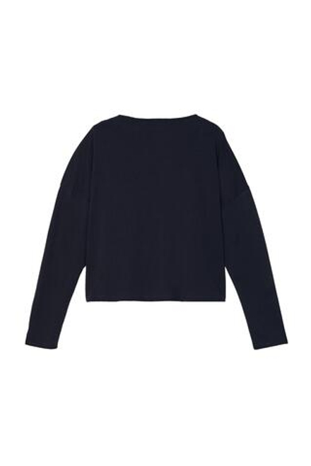 ZARA X BENITO ANTONIO ФУТБОЛКА УКОРОЧЕННОГО КРОЯ С ДЛИННЫМИ РУКАВАМИ, СИНИЙ
