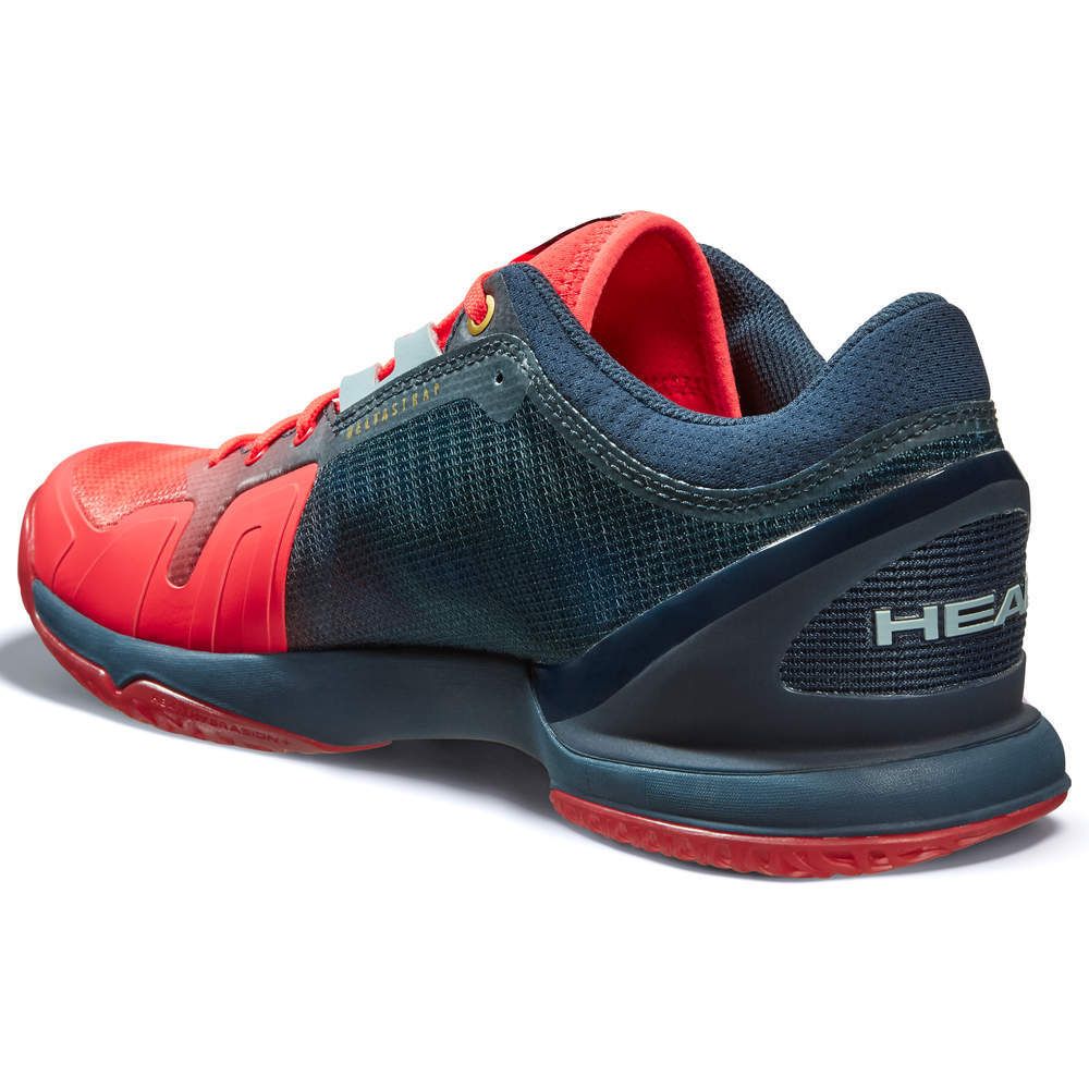 Мужские кроссовки для бадминтона/сквоша Head Sprint Pro 3.0 Indoor - неоново-красный/полночно-синий