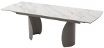 Стол М-City DISAUR Ольхон 180 Белый мрамор Активный, керамика, Латте каркас