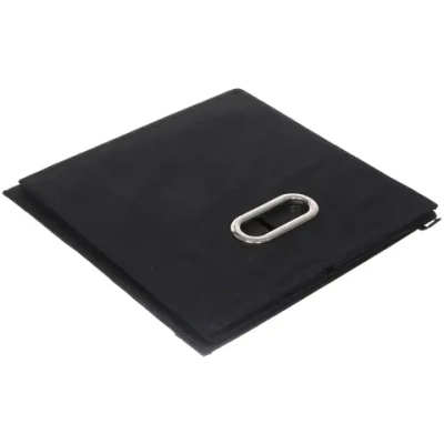 Короб - органайзер складной стеллажный для хранения вещей с крышкой «ДОМания», цвет черный, 33*33*33см (лейбл)