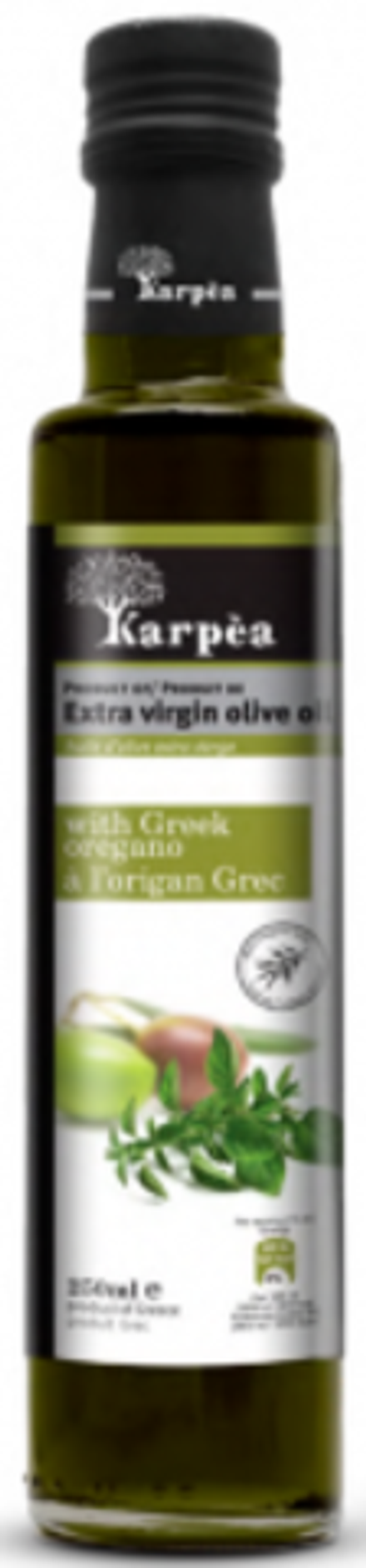 Оливковое масло Karpea Extra Virgin с орегано 0.25 л, Греция