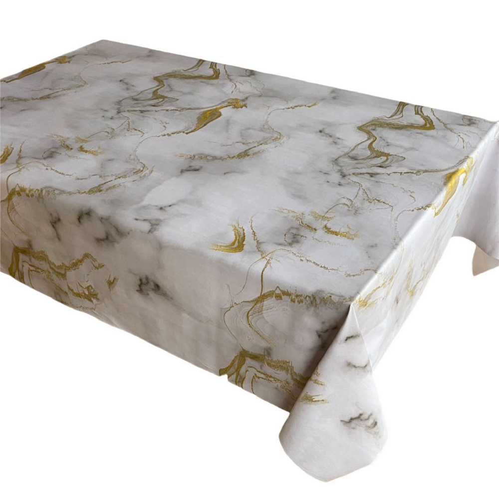 Клеенка Dekorelle Laura011 140см белый, ПВХ