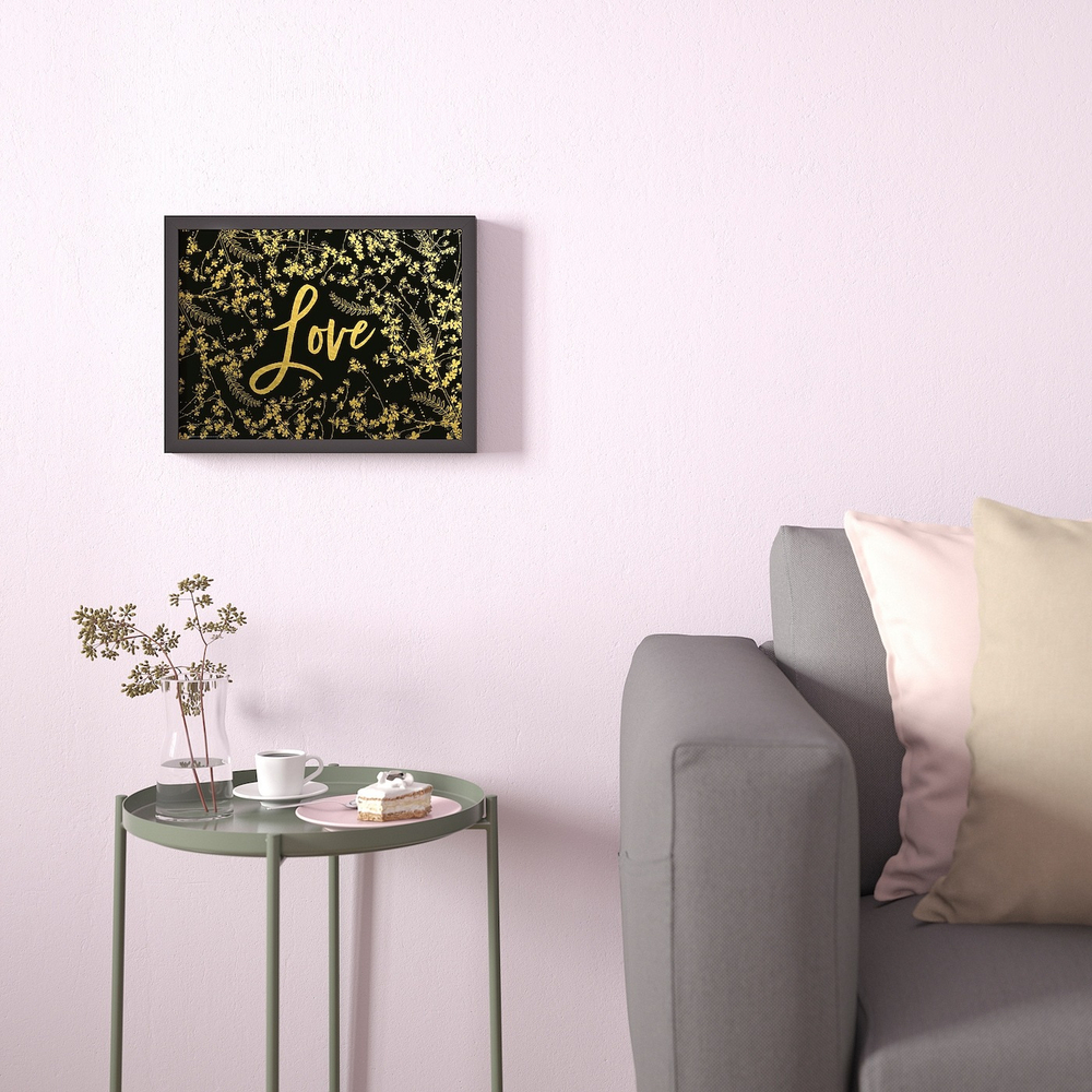 IKEA BILD  (ИКЕА БИЛД)  -  Плакат, Позолоченная любовь, 40x30 см