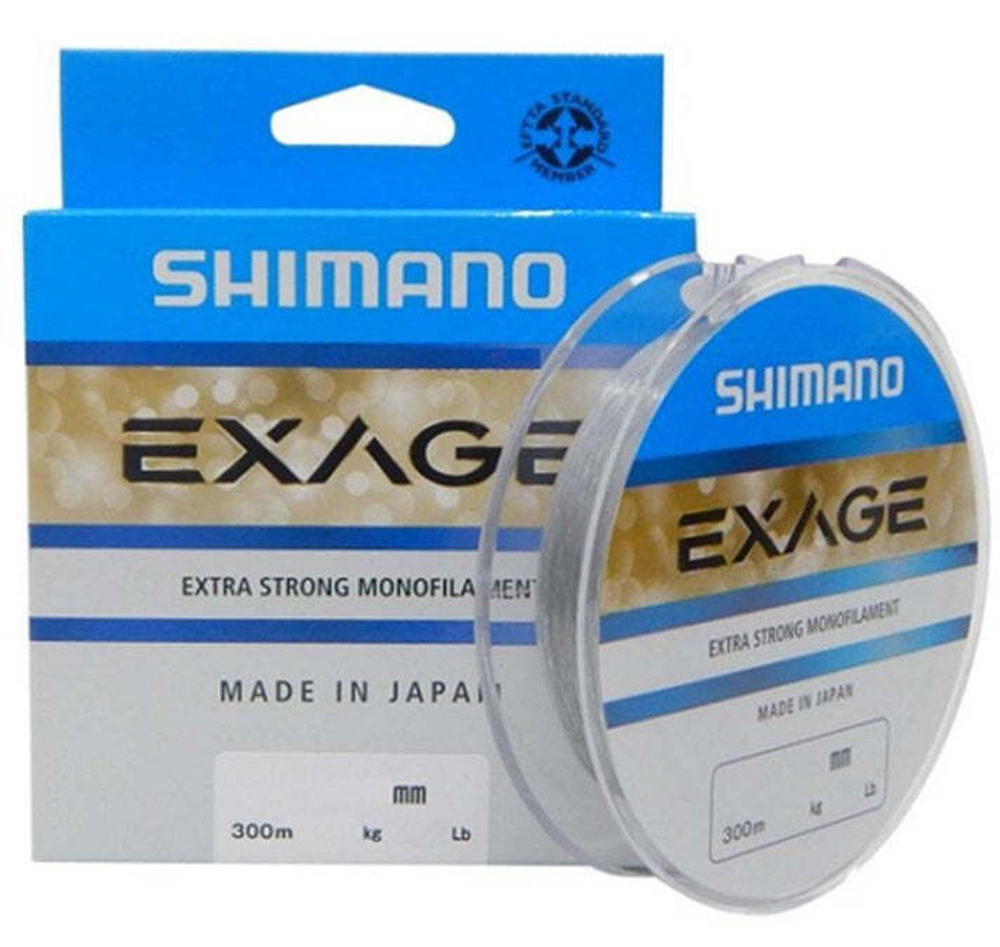 Леска Shimano Exage 300m 0,405mm 12,9kg Steel grey