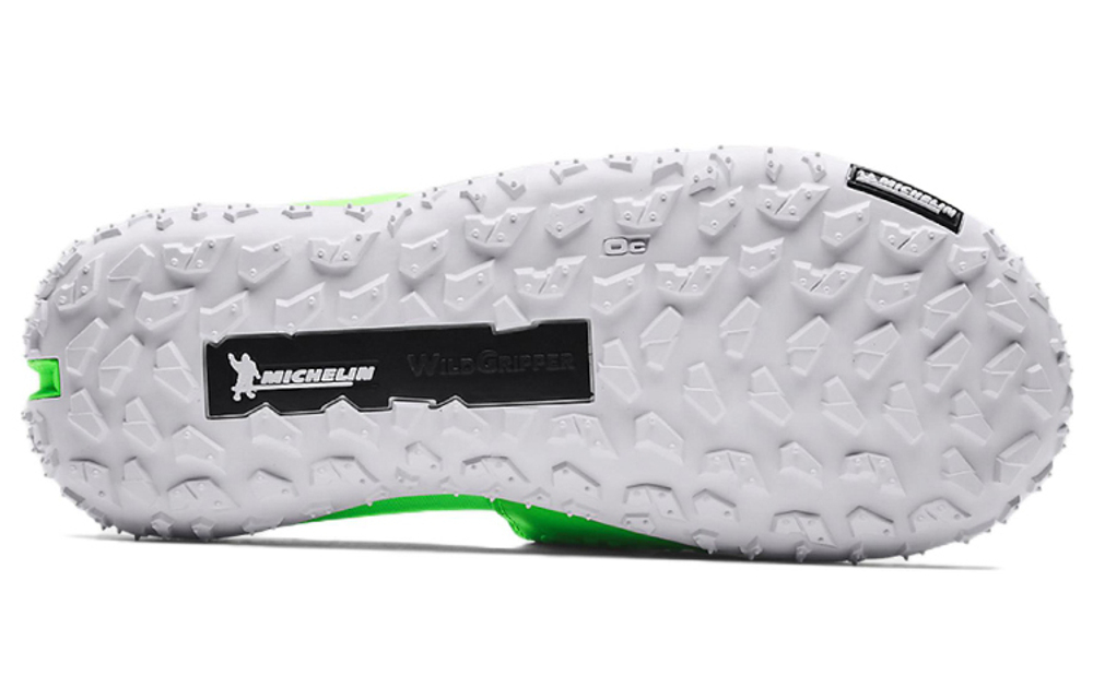 Under Armour FT Sway sports and leisure beach tire bottom rubber bottom anti-wear slippers men's green and white