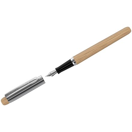 Ручка перьевая Berlingo Nature, чёрная, 0.8 мм, бук