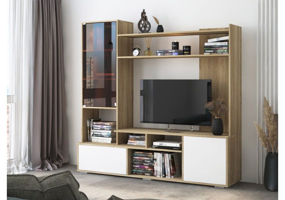 Готовая гостиная Брия сонома / белый