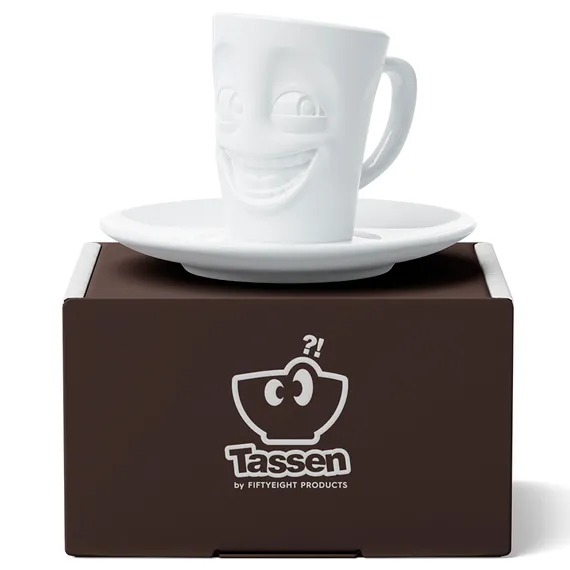 Кофейная пара joking, 80 мл, белая