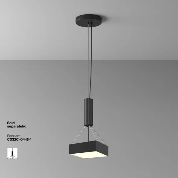 Потолочный светильник Зон / Zon 24 Вт 3000 К 120° Technical c032cl-24w3k-sq-b