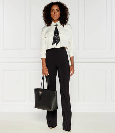 Кожаные туфли на шпильках Elisabetta Franchi - черный(SA42L46E2)