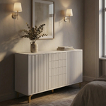 Комод ROYAL 5055 эко (Белый-Золото)