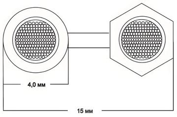 Готовый акустический кабель Van den Hul The Clearwater 2х2,5м с разъемами "банан"