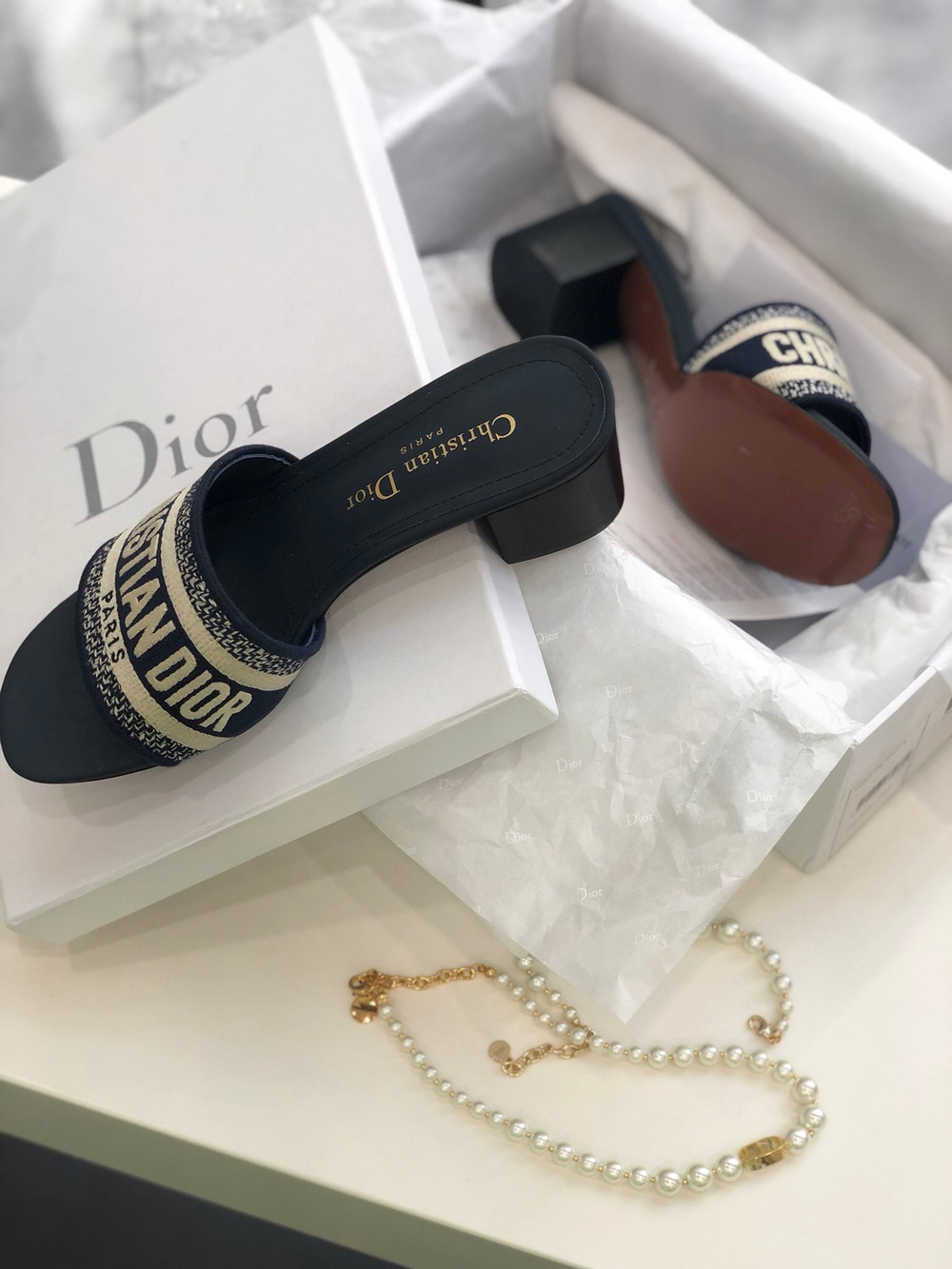 Christian Dior Dway Heeled Slide