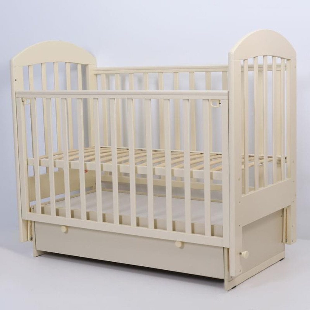 Кроватка детская Топотушки Дарина 6 маятник, слоновая кость