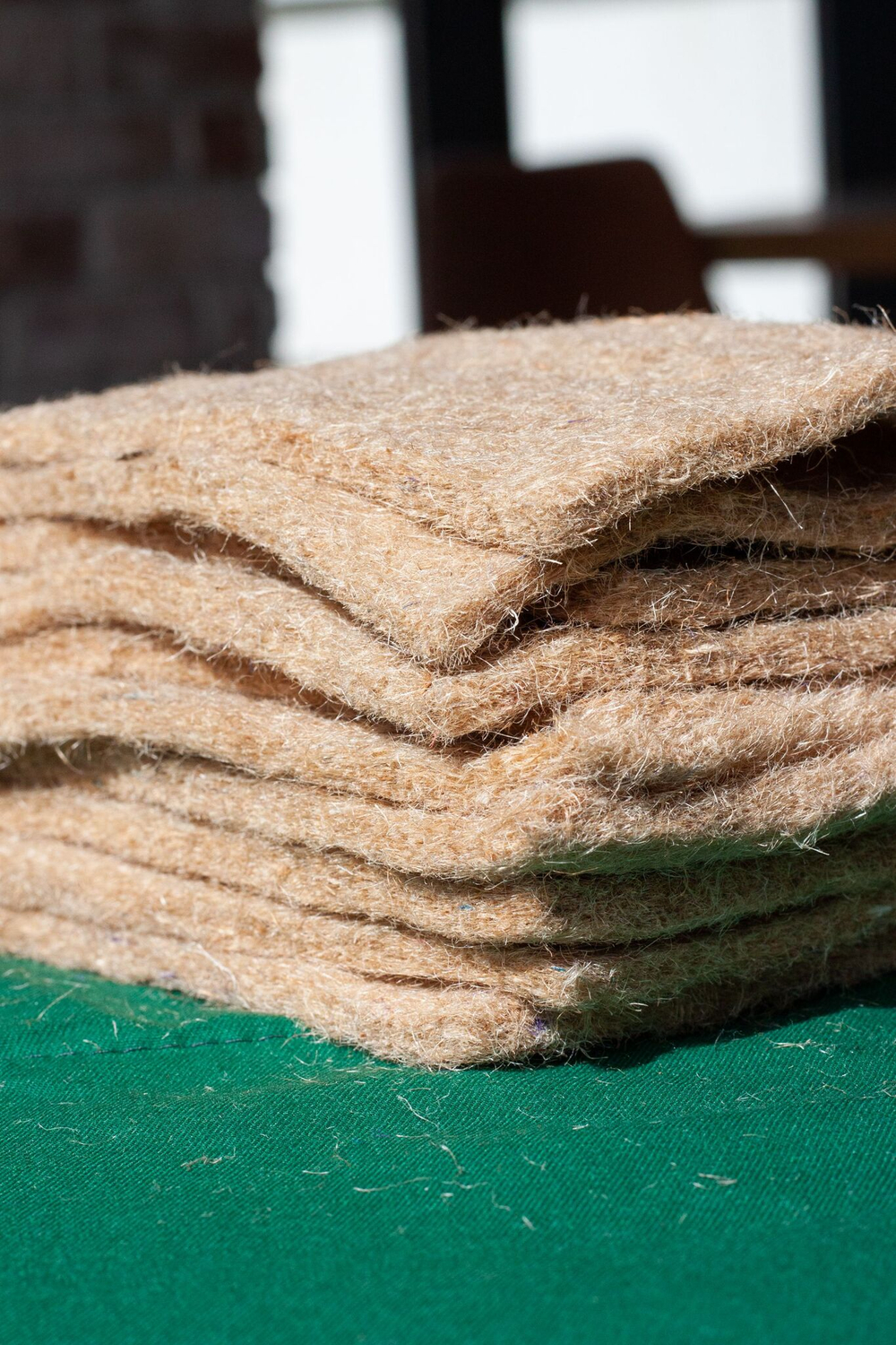 Коврики для выращивания урожаев микрозелени из натурального джута набор 20 шт.15*9,5 см