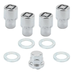 Набор секретных гаек на колесные диски 1/2''RH 5пр. Forsage F-643205