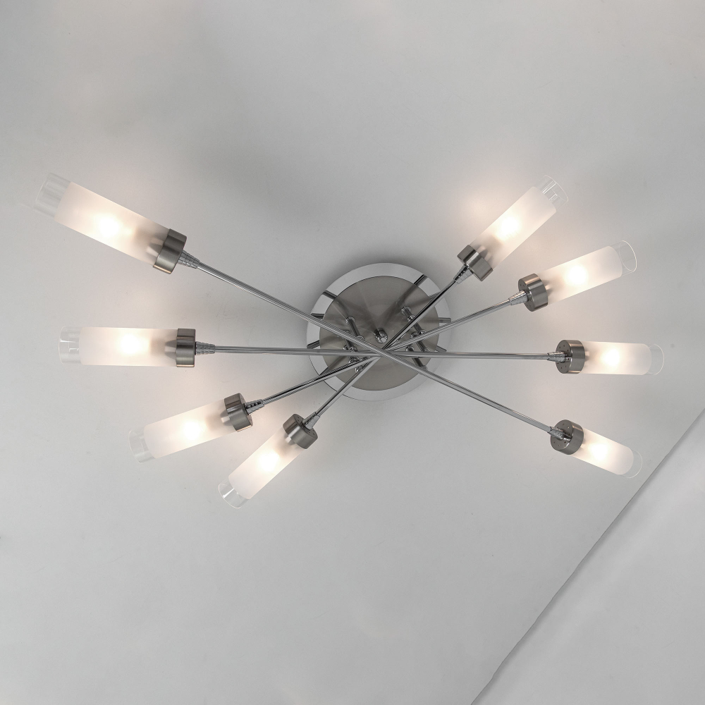 Citilux Хеликс CL109181 Люстра потолочная Матовый Хром