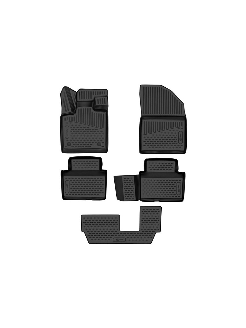 Коврики в салон для EXEED VX 2021-, Кроссовер, 5шт. (Повышенная устойчивость, повышенная износостойкость) FORMAT.3DAN0020210K