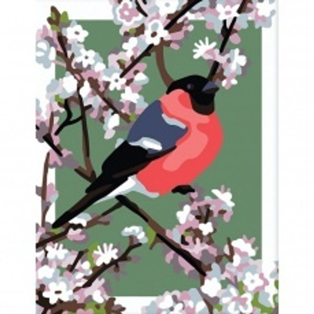 Снегирь на ветке