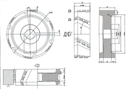 PCD фреза D.150x48x30+DKN Z=3+3 H=3 LH + RH